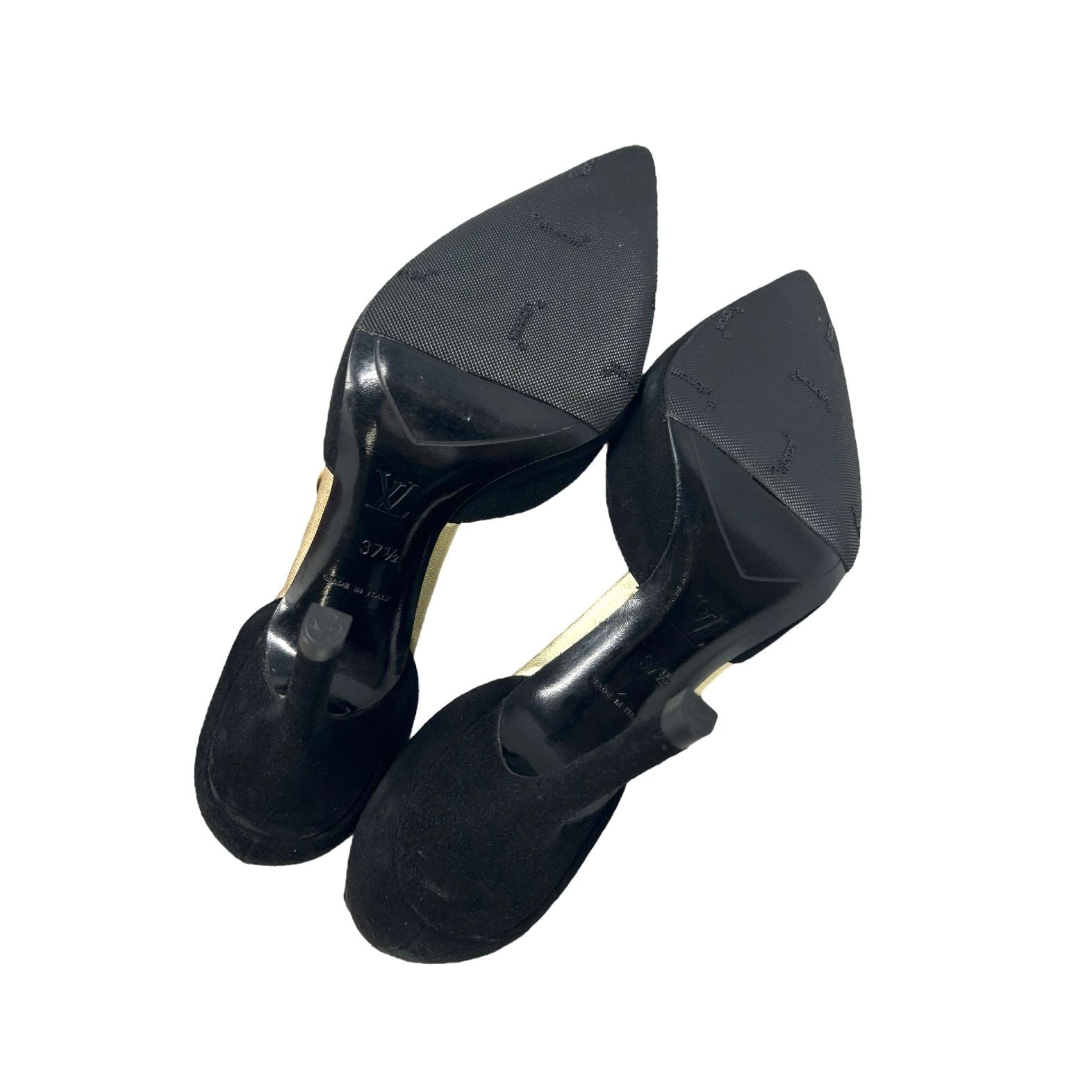 Vintage Louis Vuitton Black Logo Bow Heels – Treasures of NYC