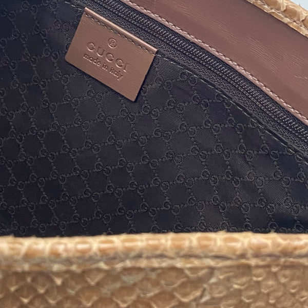 Gucci Brown Snakeskin Jackie Bag