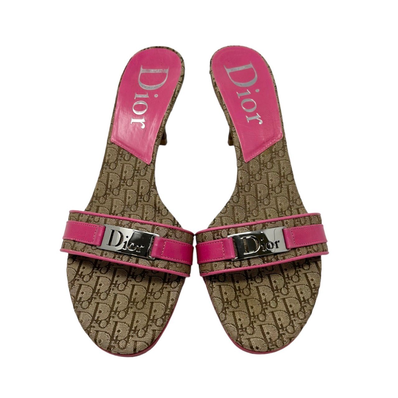Dior Pink Logo Heels