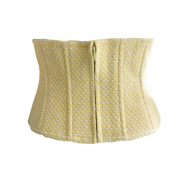 Chanel Yellow Tweed Corset