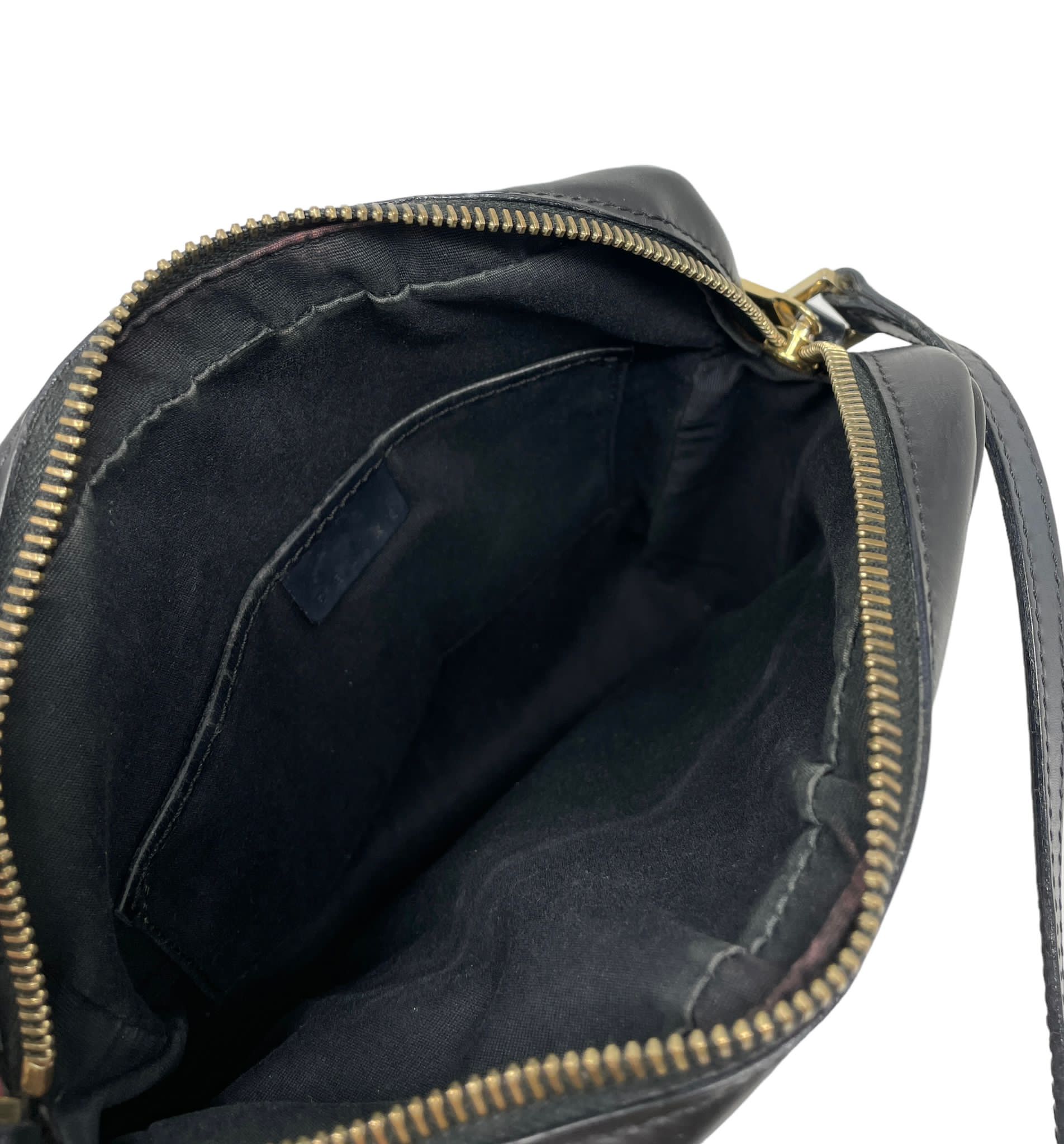 Celine Black Logo Shoulder Bag