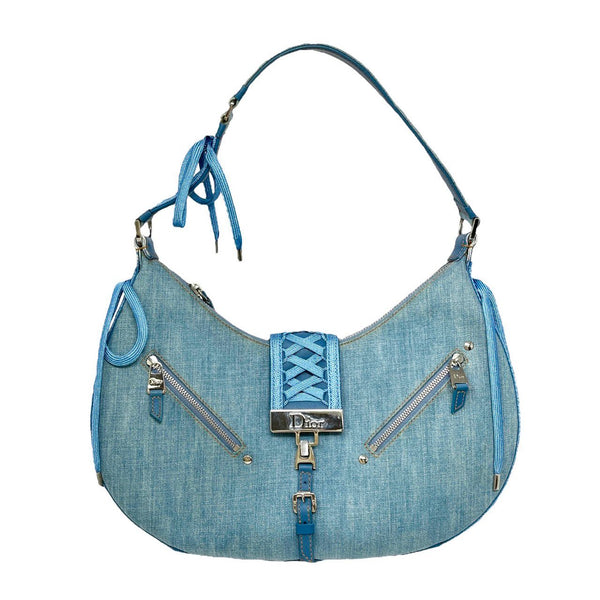 Dior Denim Corset Shoulder Bag