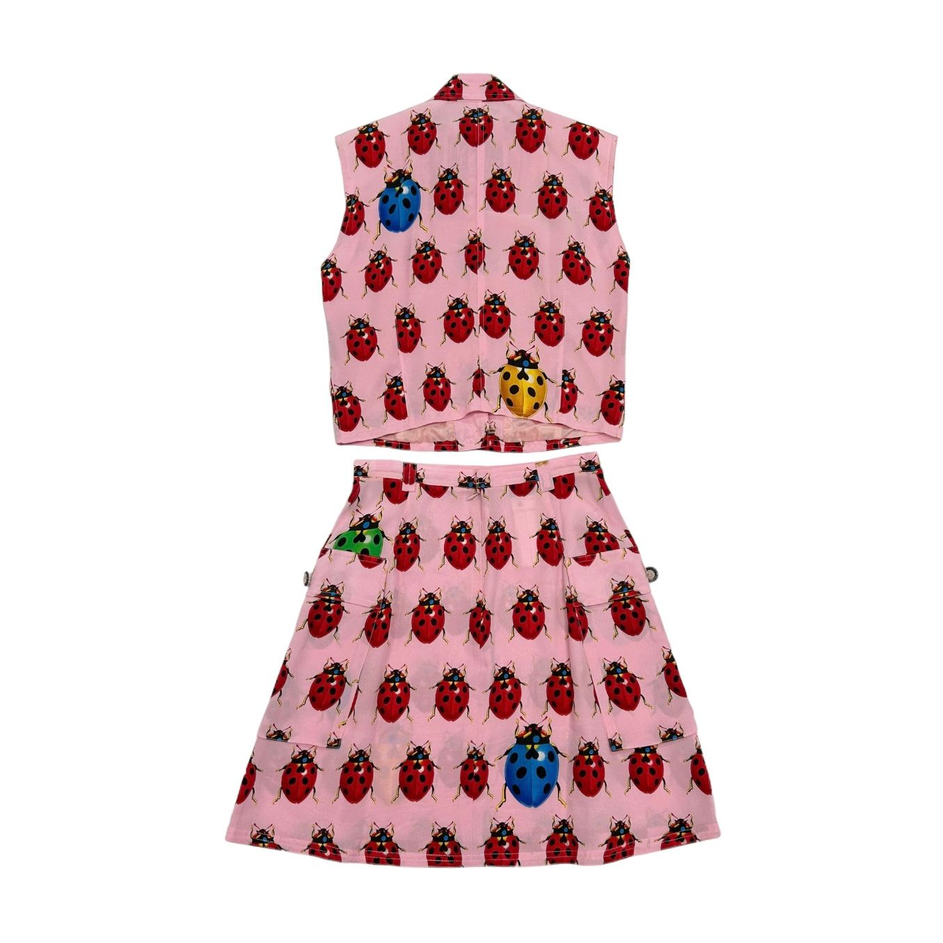 Versace Pink Ladybug Silk Set