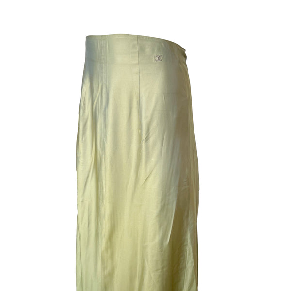 Chanel Green Iridescent Skirt