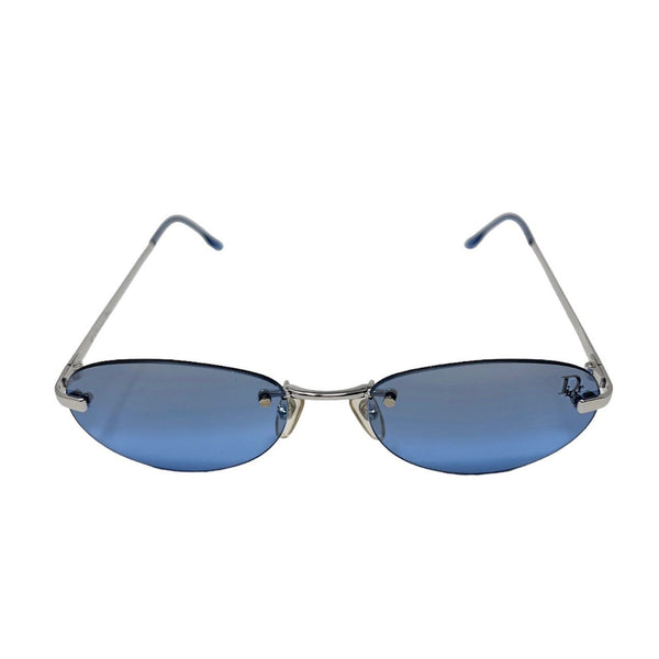 Dior Blue Rimless Mini Sunglasses