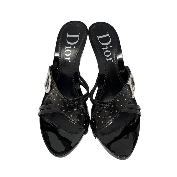 Dior Black Logo Heels