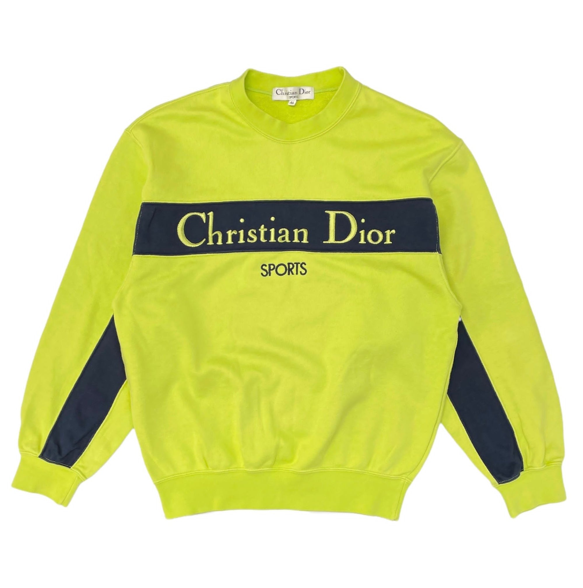 Dior Neon Green Sports Sweatshirt