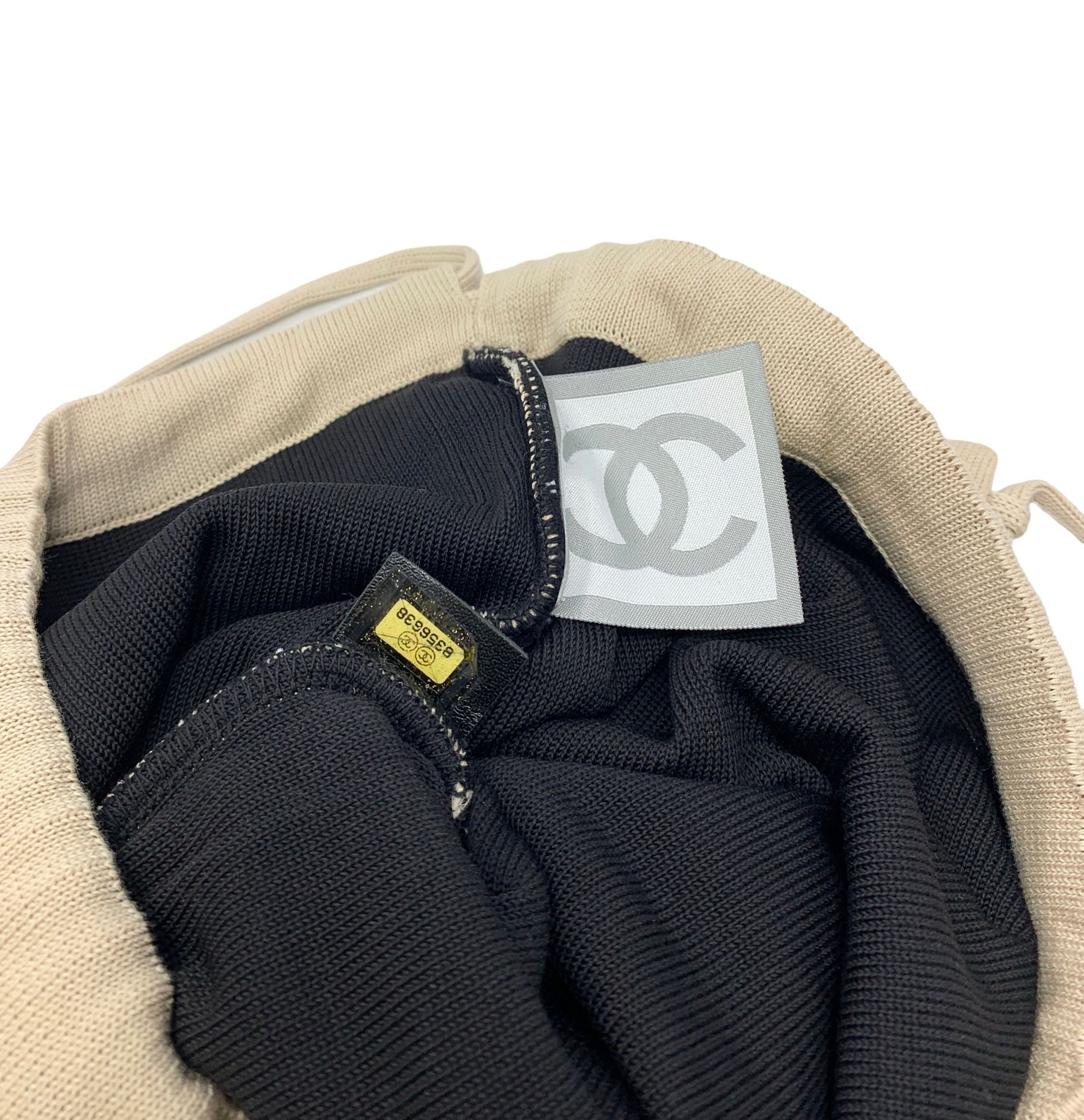 Chanel Beige Drawstring Backpack