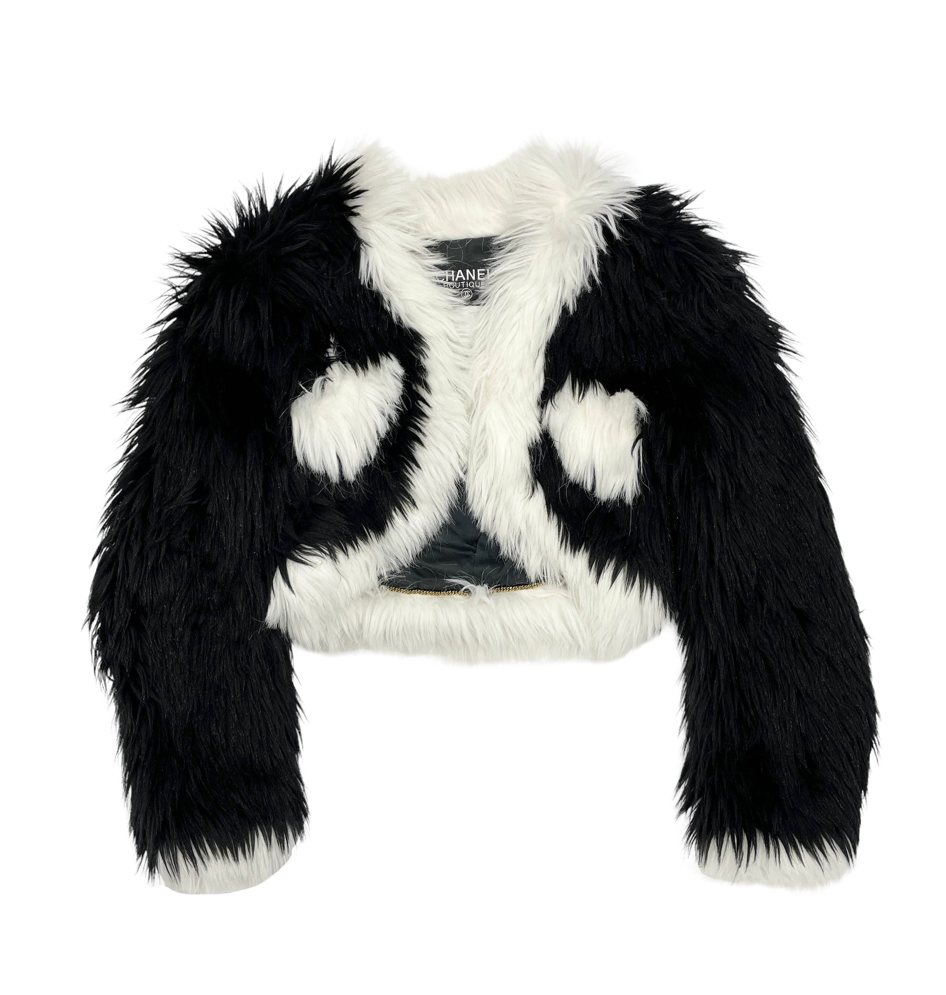 Chanel Black Cropped Fur Jacket – Treasures of NYC