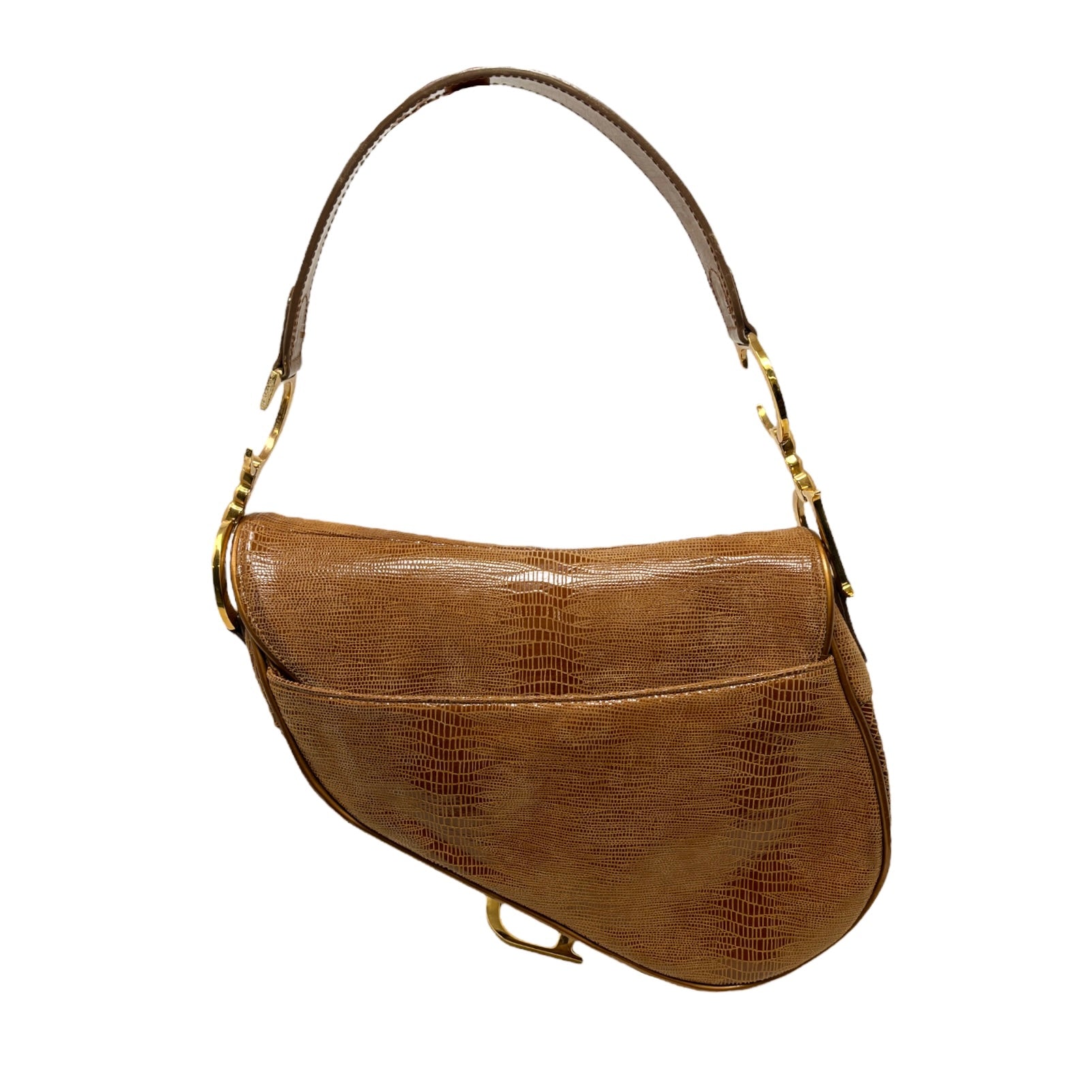 Dior Brown Embossed Saddle Bag – Treasures of NYC