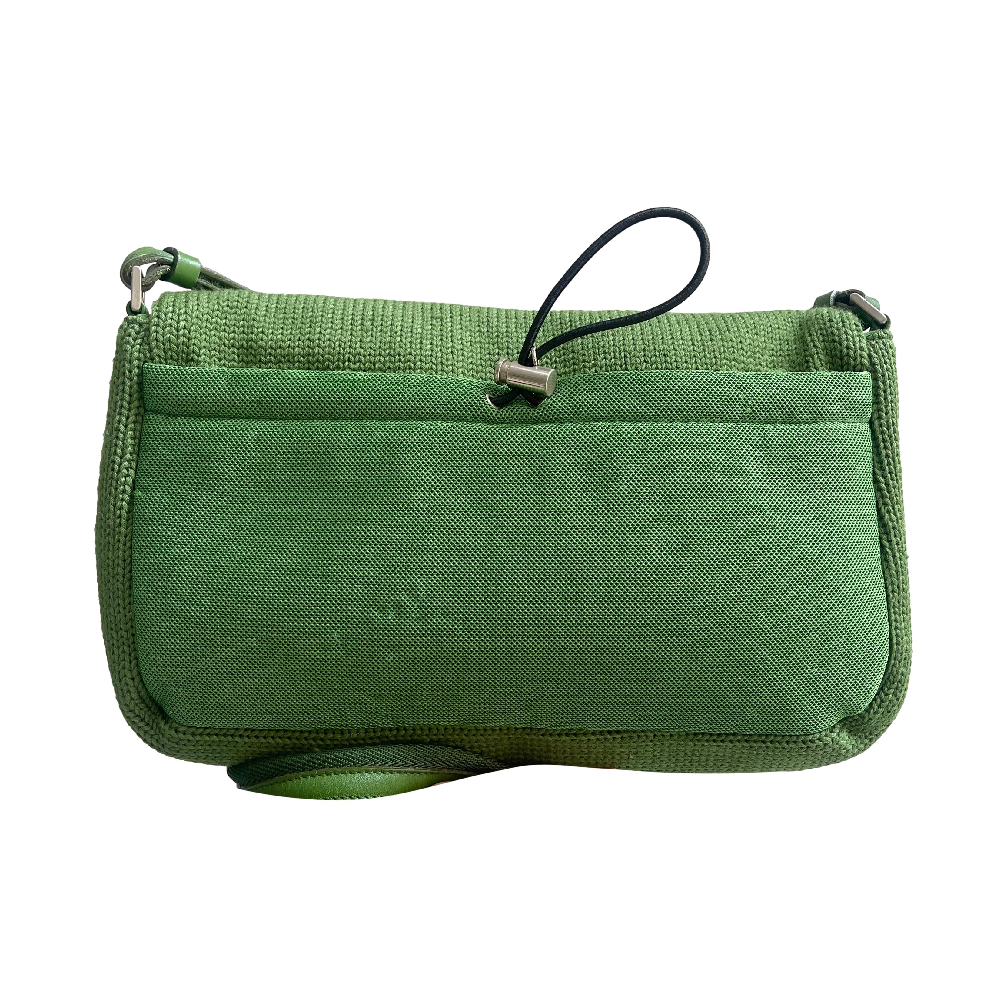 Vintage Prada Lime Green Satin Mini Bag – Treasures of NYC