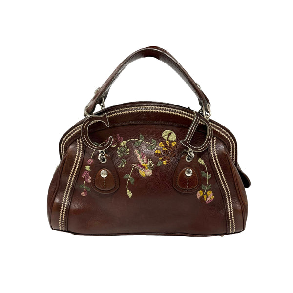 Dior Brown Floral Stitched Mini Bag – Treasures of NYC