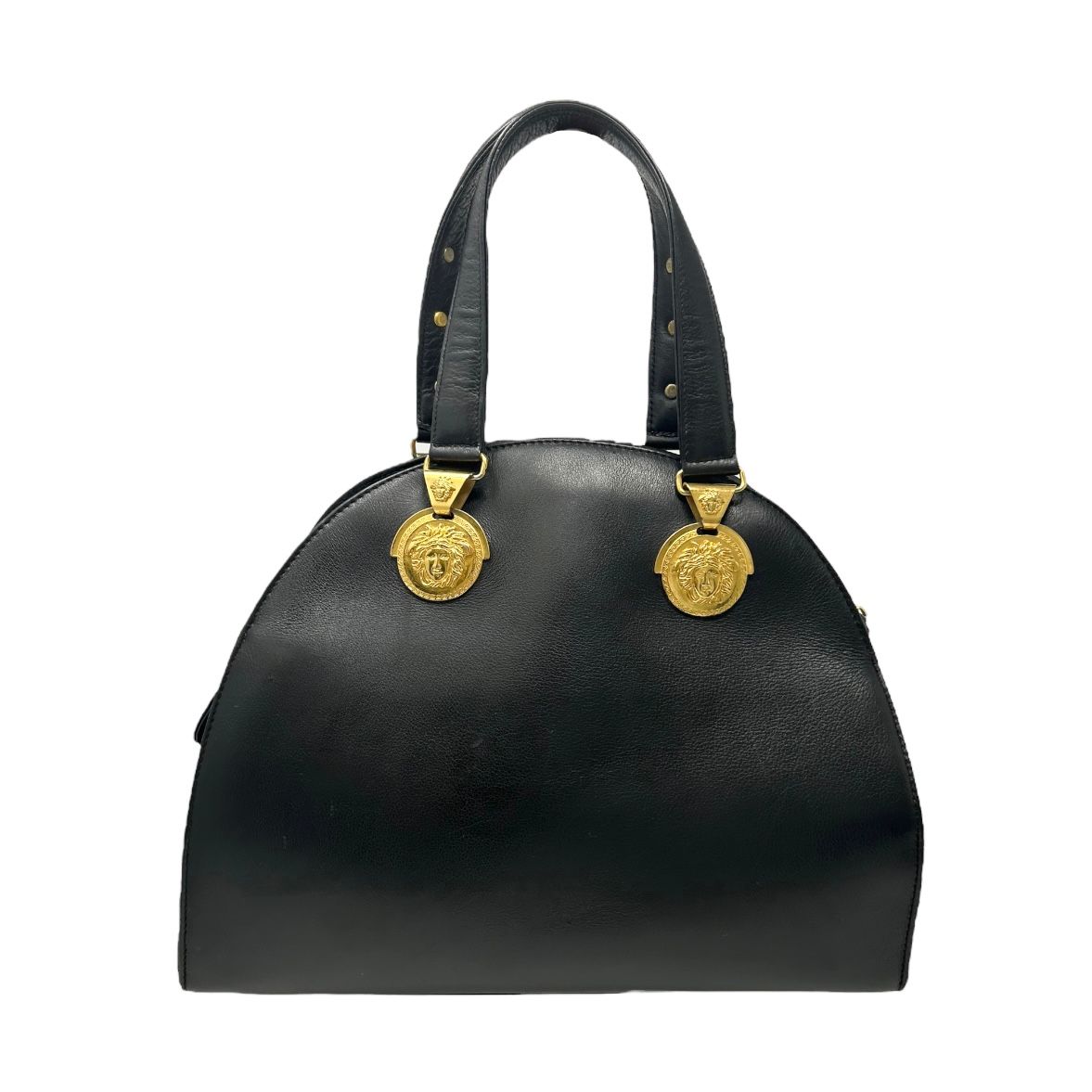 Versace Black Medusa Top Handle Bag