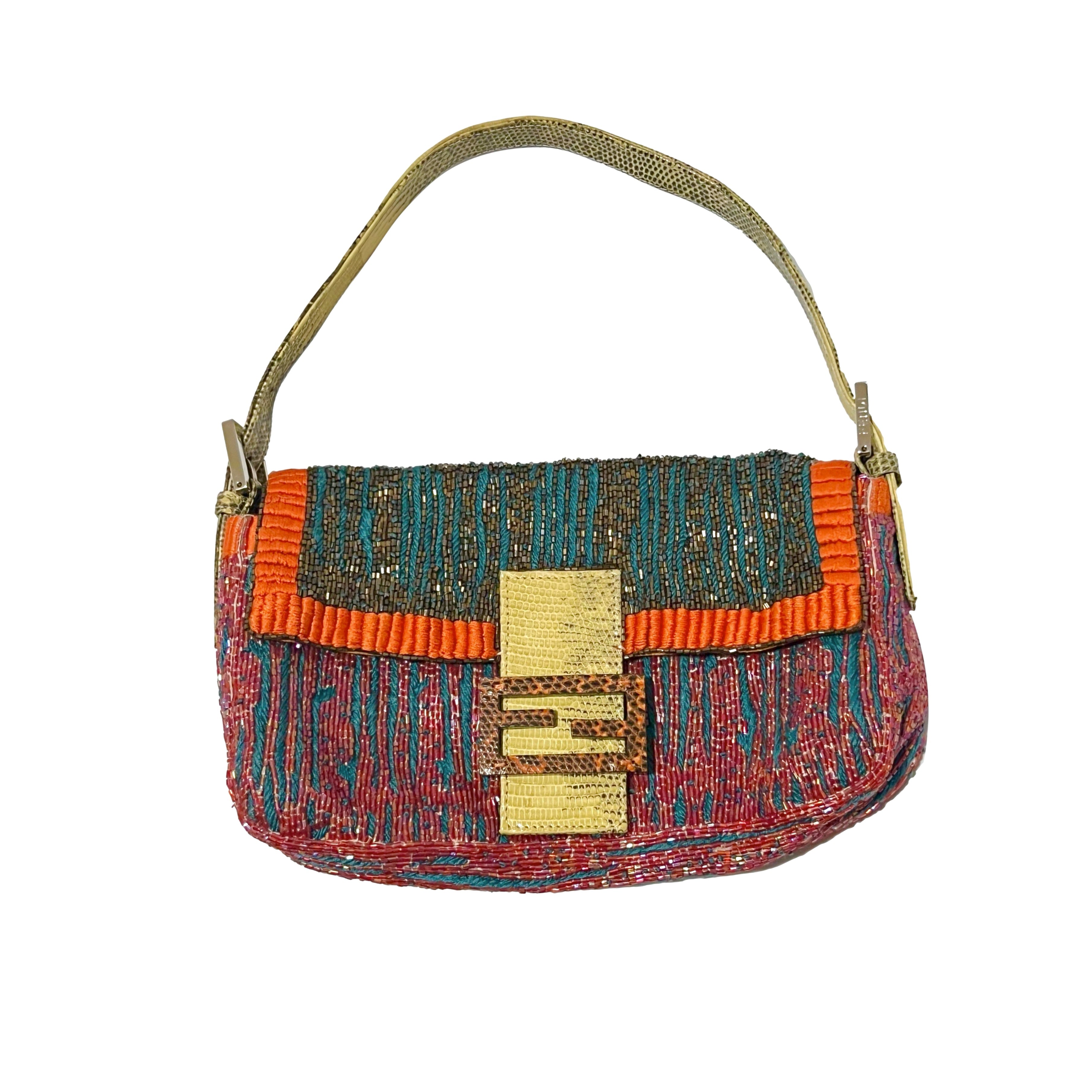 Beaded discount baguette bag