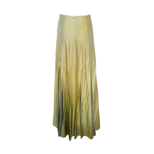 Chanel Green Iridescent Skirt