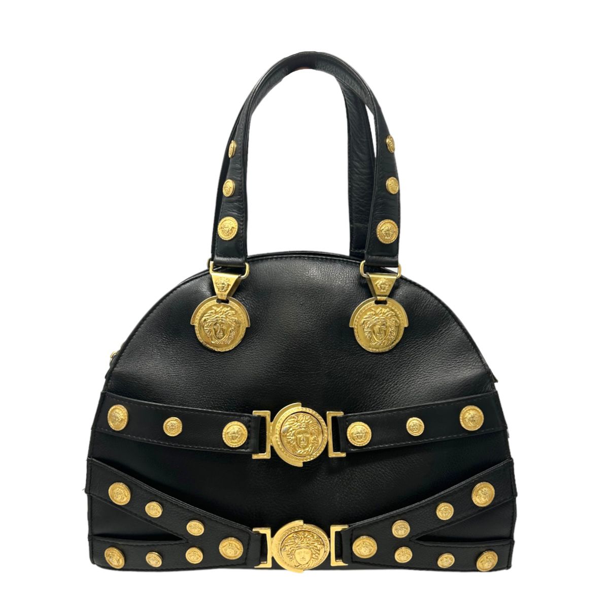 Versace Black Medusa Top Handle Bag