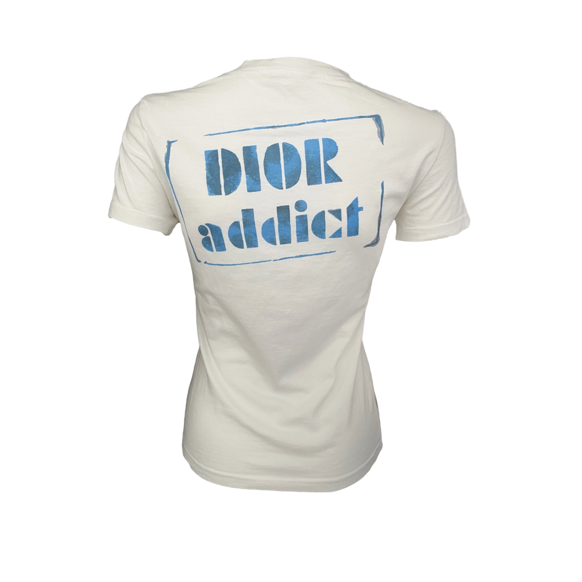 Dior White Addict Print T-Shirt