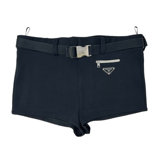 Prada Black Logo Buckle Shorts – Treasures of NYC
