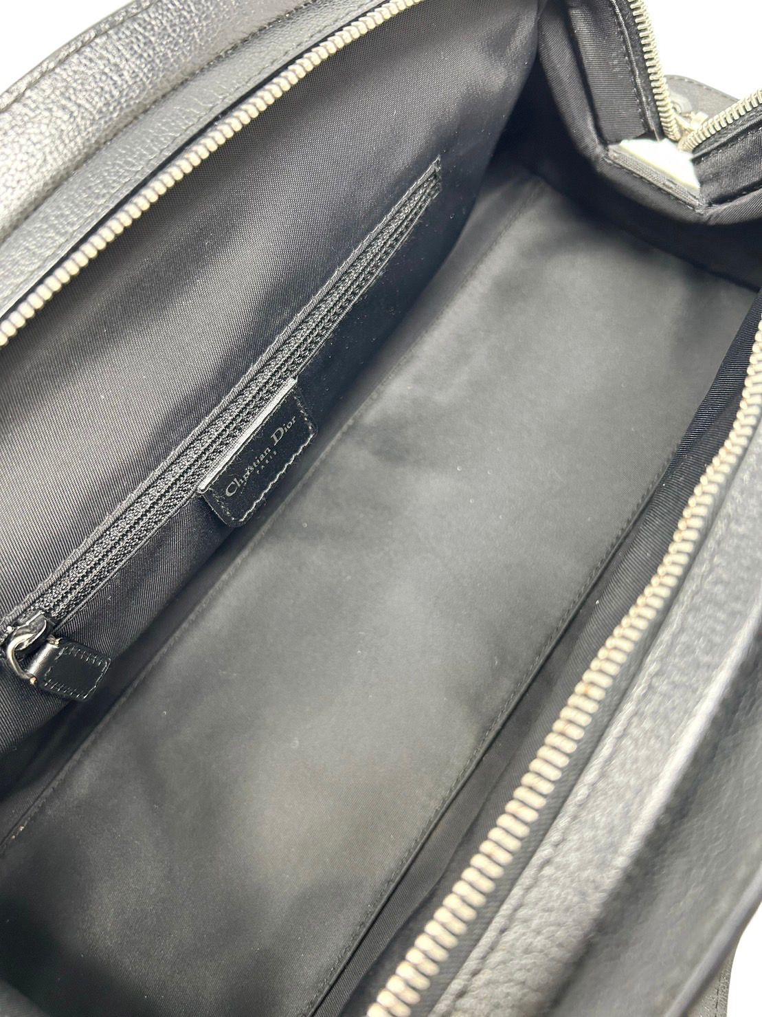 Dior Black Logo Top Handle Bag