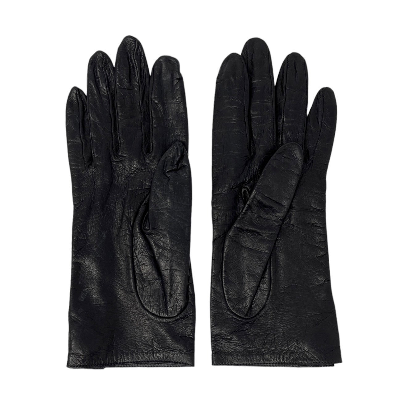 handschuhe chanel Chanel Black Logo Turnlock Leather Gloves – Treasures of NYC