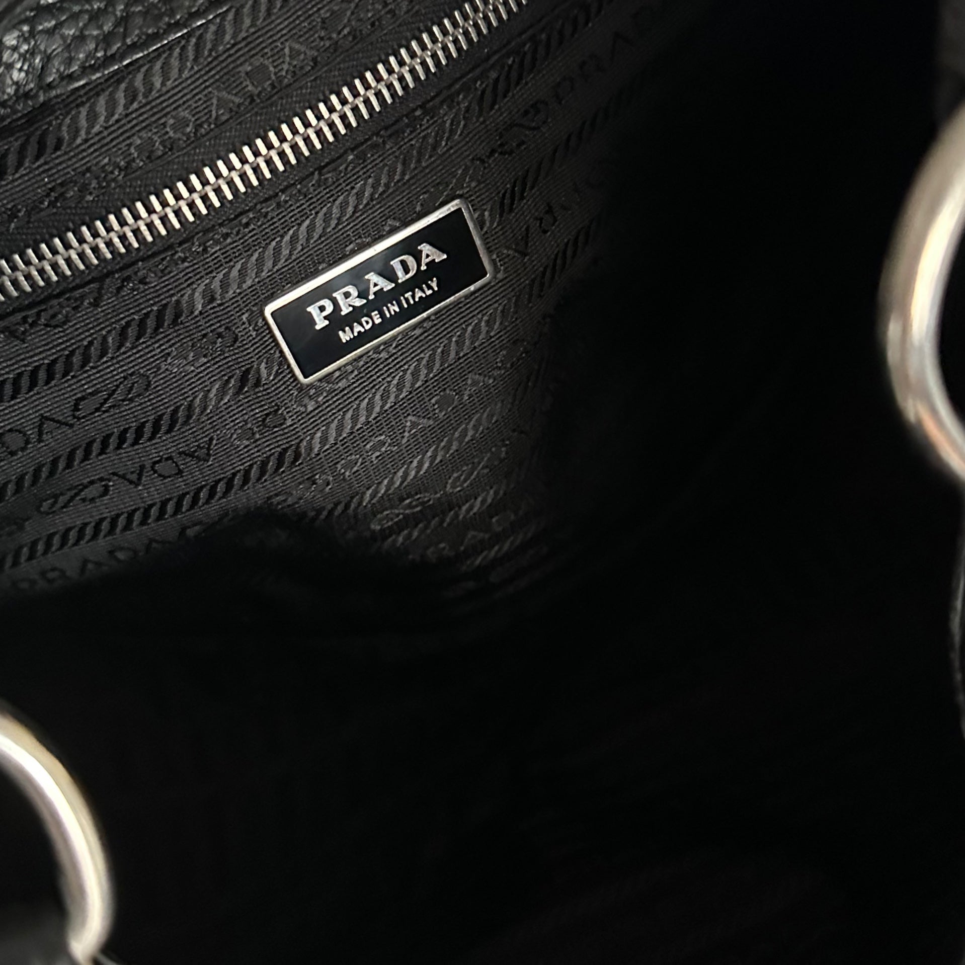 Vintage Prada Black Buckle Shoulder Bag – Treasures of NYC