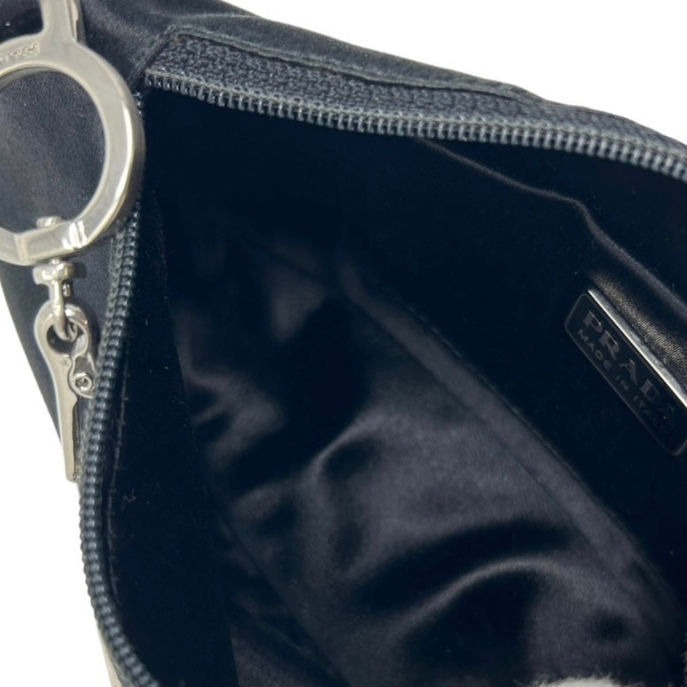 Vintage Prada Black Nylon Kisslock Mini Bag – Treasures of NYC