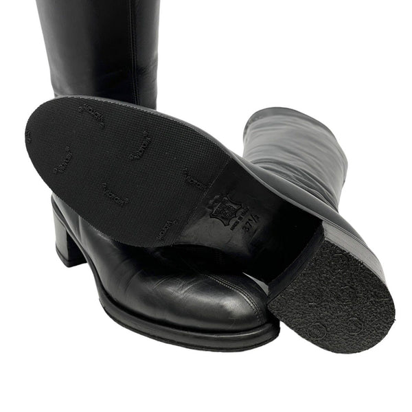Fendi Black Mesh Logo Boots