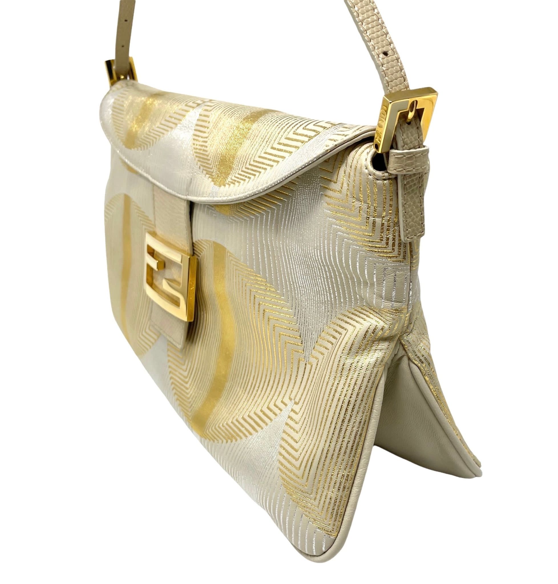 Vintage Fendi Gold Lace Baguette Bag – Treasures of NYC
