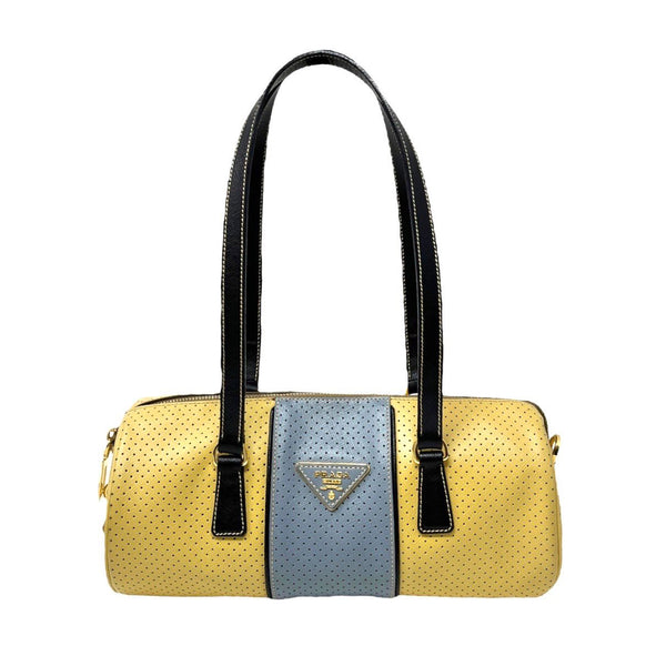 Treasures of NYC - Prada Yellow Nylon Shoulder Bag