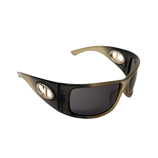Dior Black Oversized Cutout Sunglasses