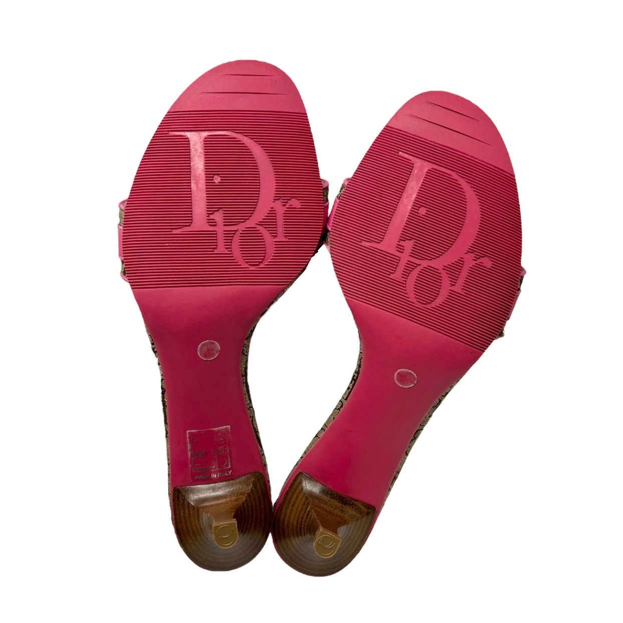 Dior Pink Logo Heels