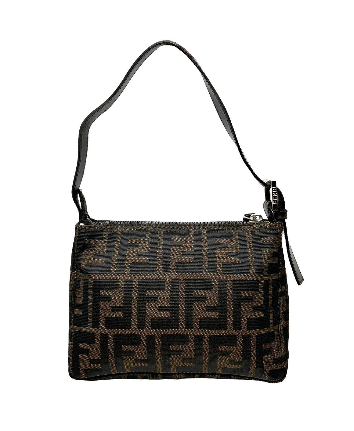 Fendi Brown Logo Mini Shoulder Bag