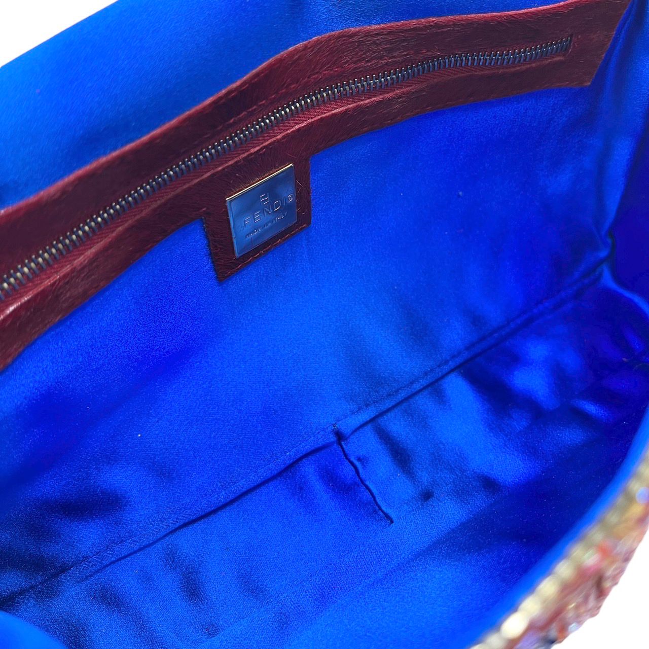 Fendi Multicolor Beaded Baguette Bag