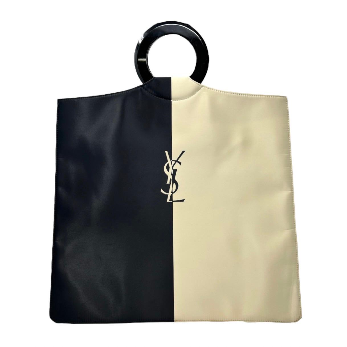 YSL Two Tone Logo Top Handle Bag