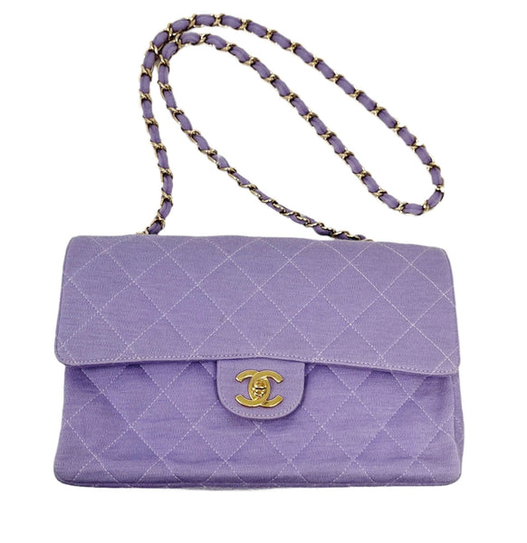 chanel purple handbag