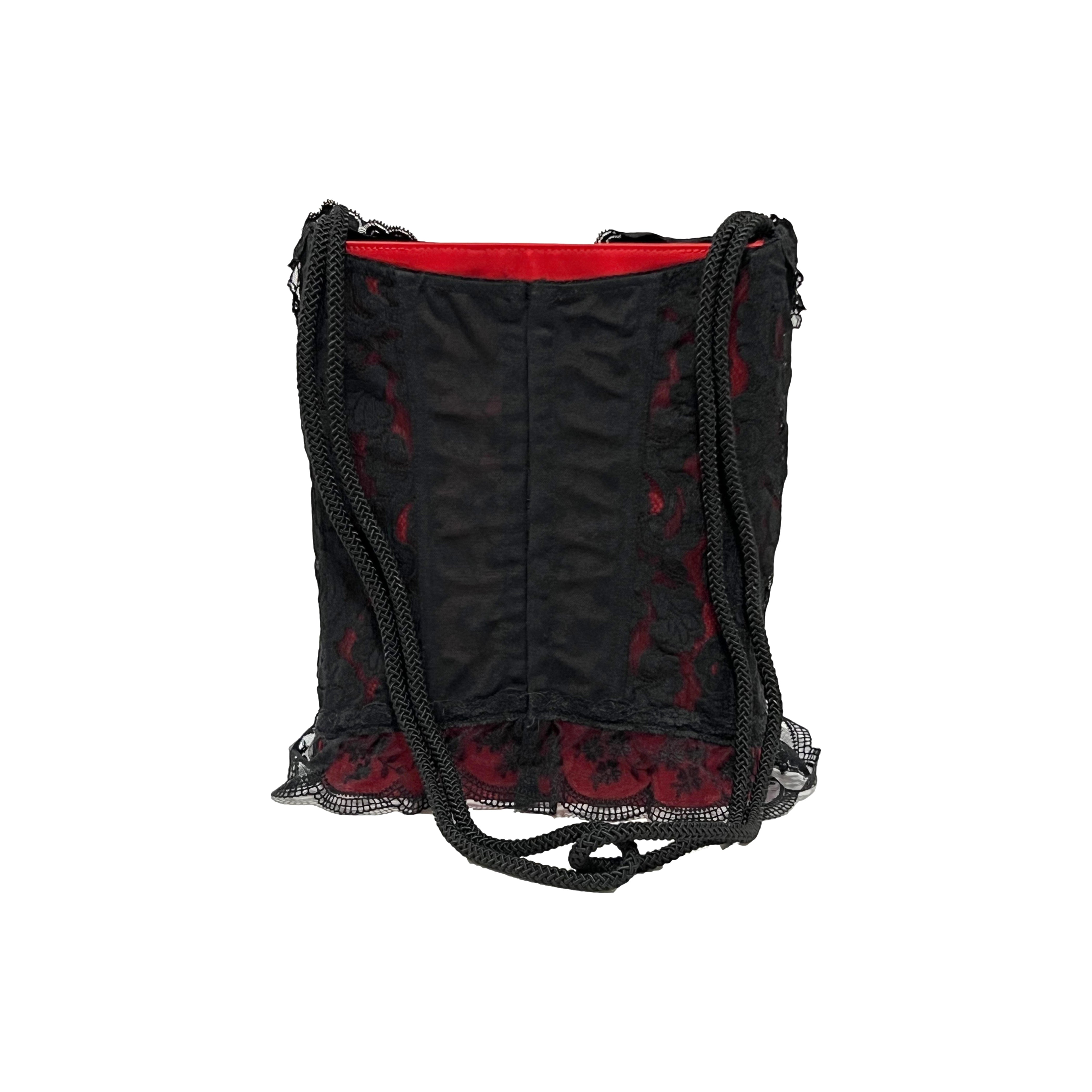 Moschino contrast logo shoulder bag - Black