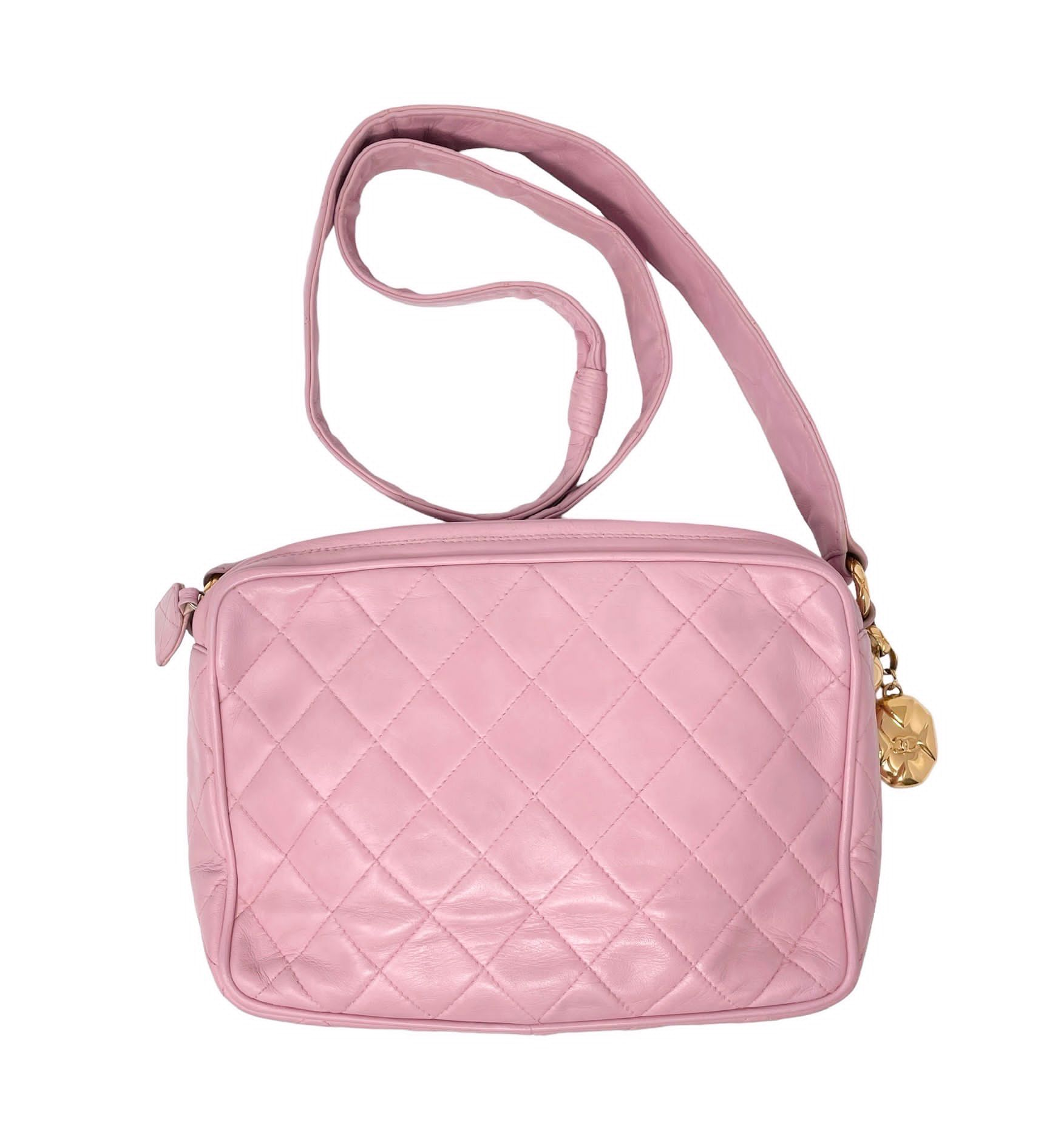 Vintage Chanel Pink Cambon Quilted Shoulder Bag – Treasures of NYC