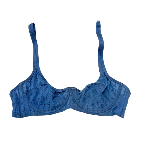 Dior Blue Logo Bra Top