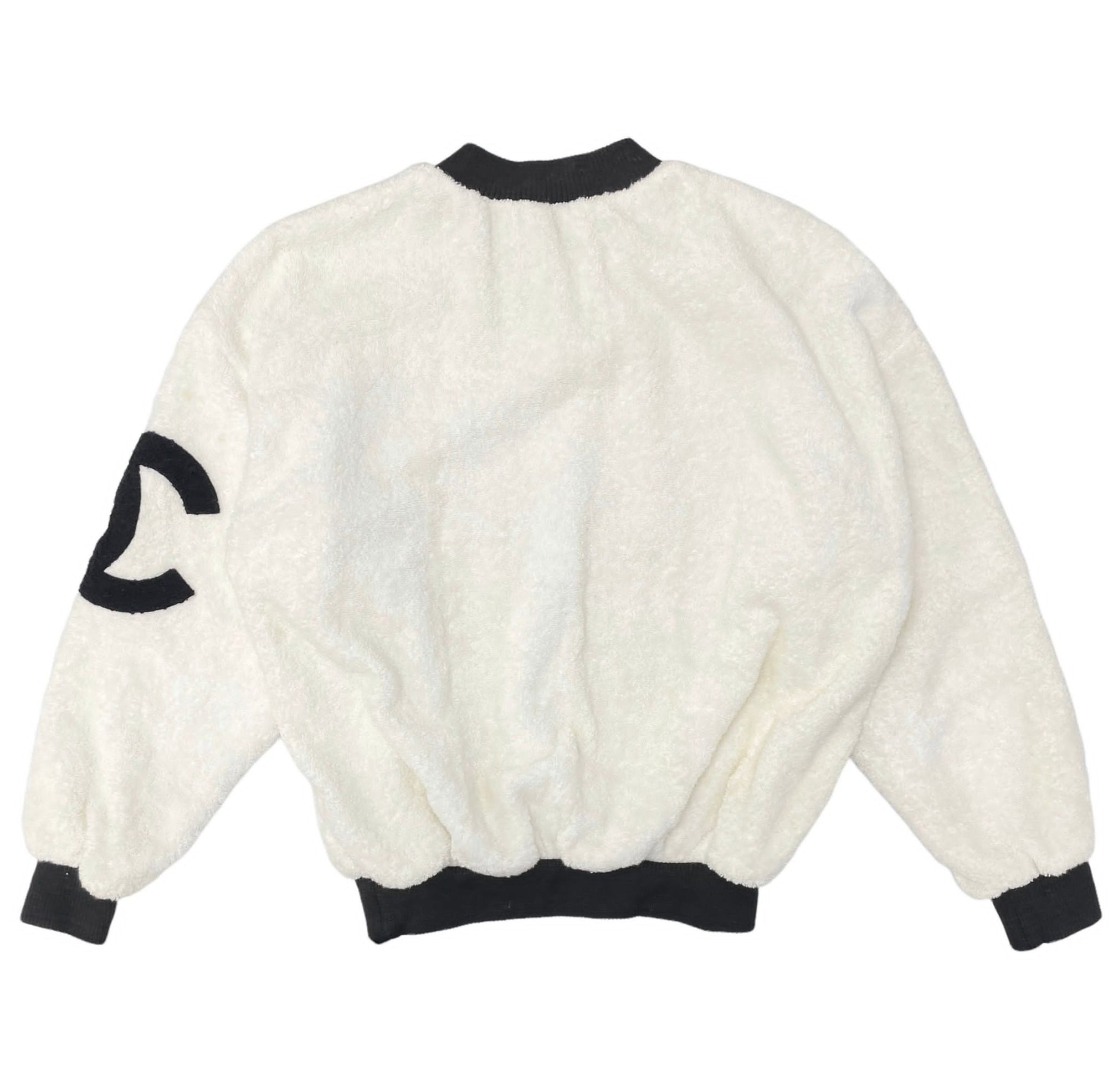 Chanel White Terrycloth Pullover