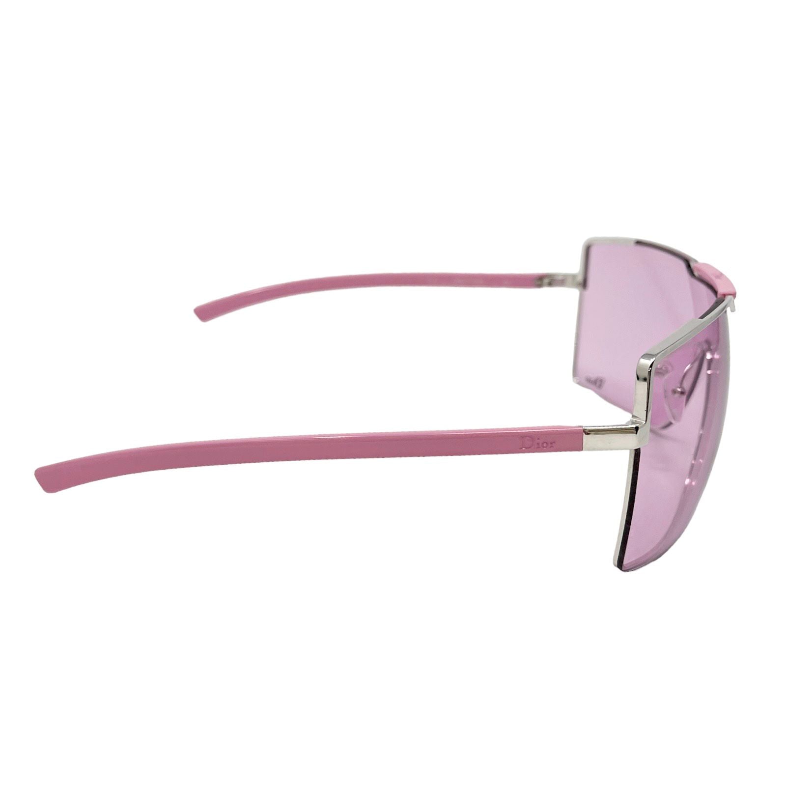 Dior Pink Logo Shield Sunglasses