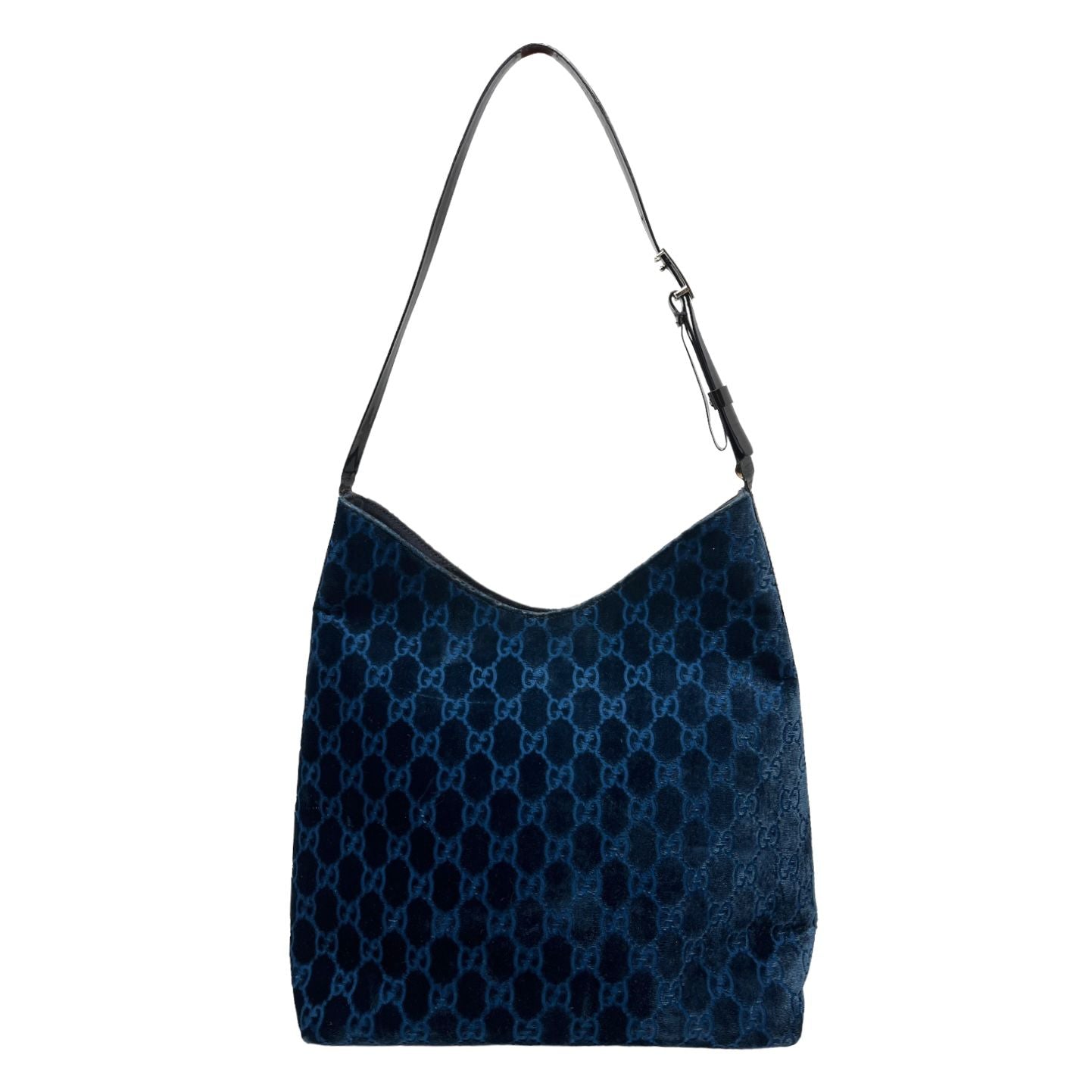 Gucci Blue Velvet Shoulder Bag