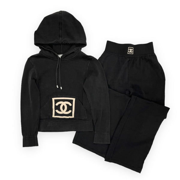 Treasures of NYC - Chanel Black Cropped Logo Set