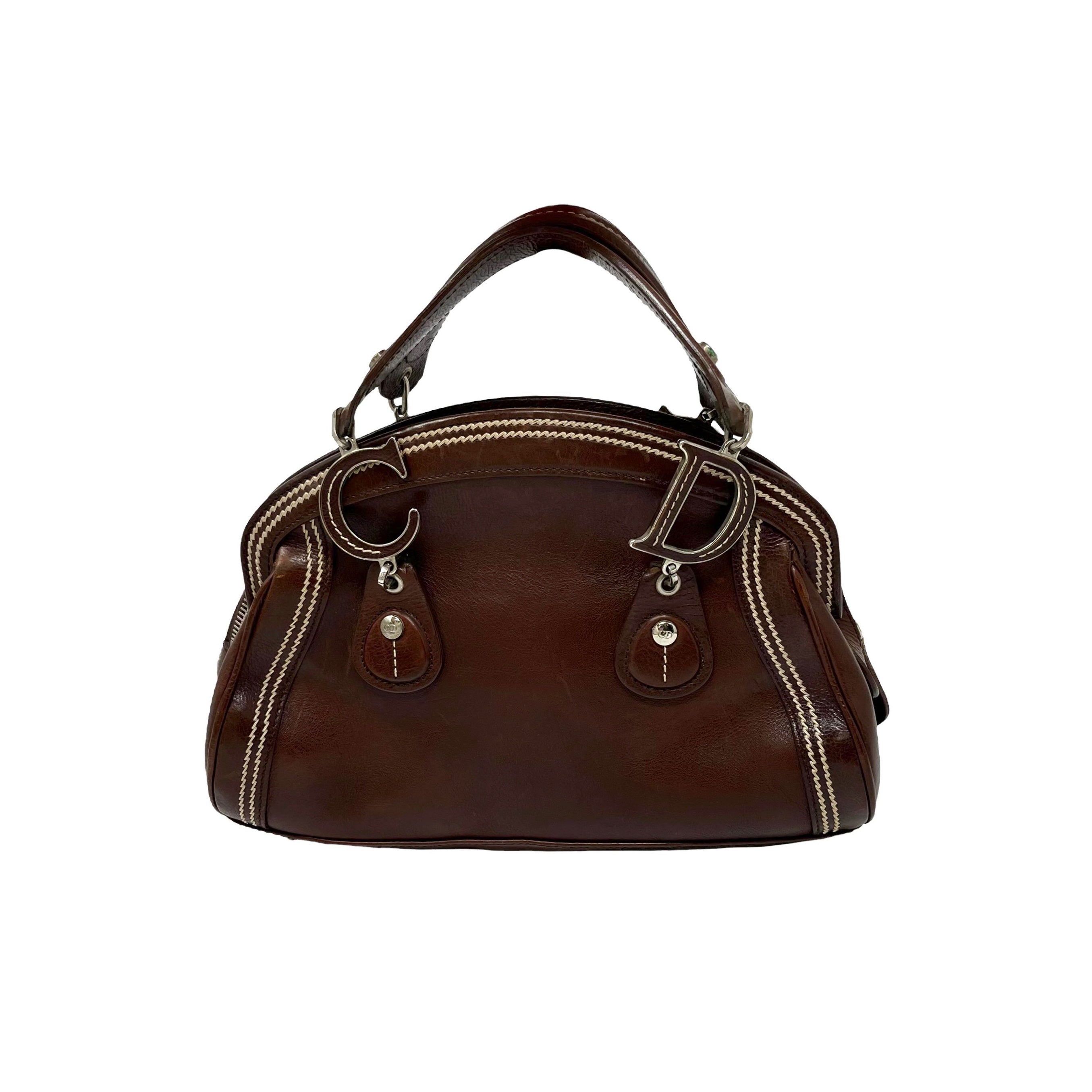 Dior Brown Floral Stitched Mini Bag – Treasures of NYC