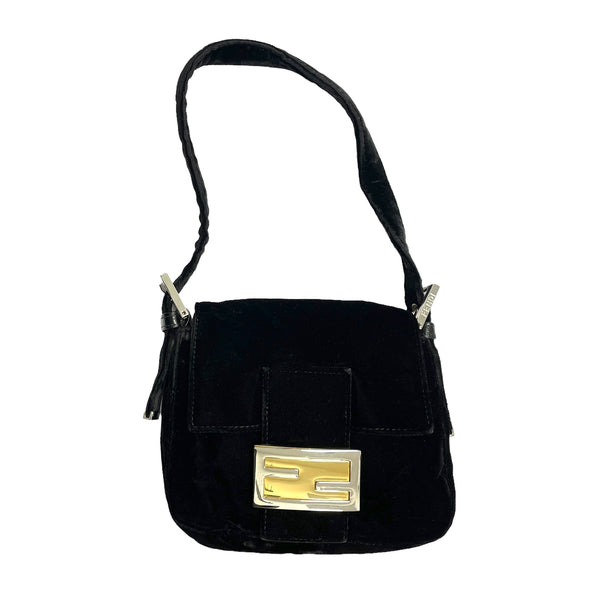 Vintage Fendi Baguette Black Bag  Bags, Vintage fendi baguette, Vintage  fendi