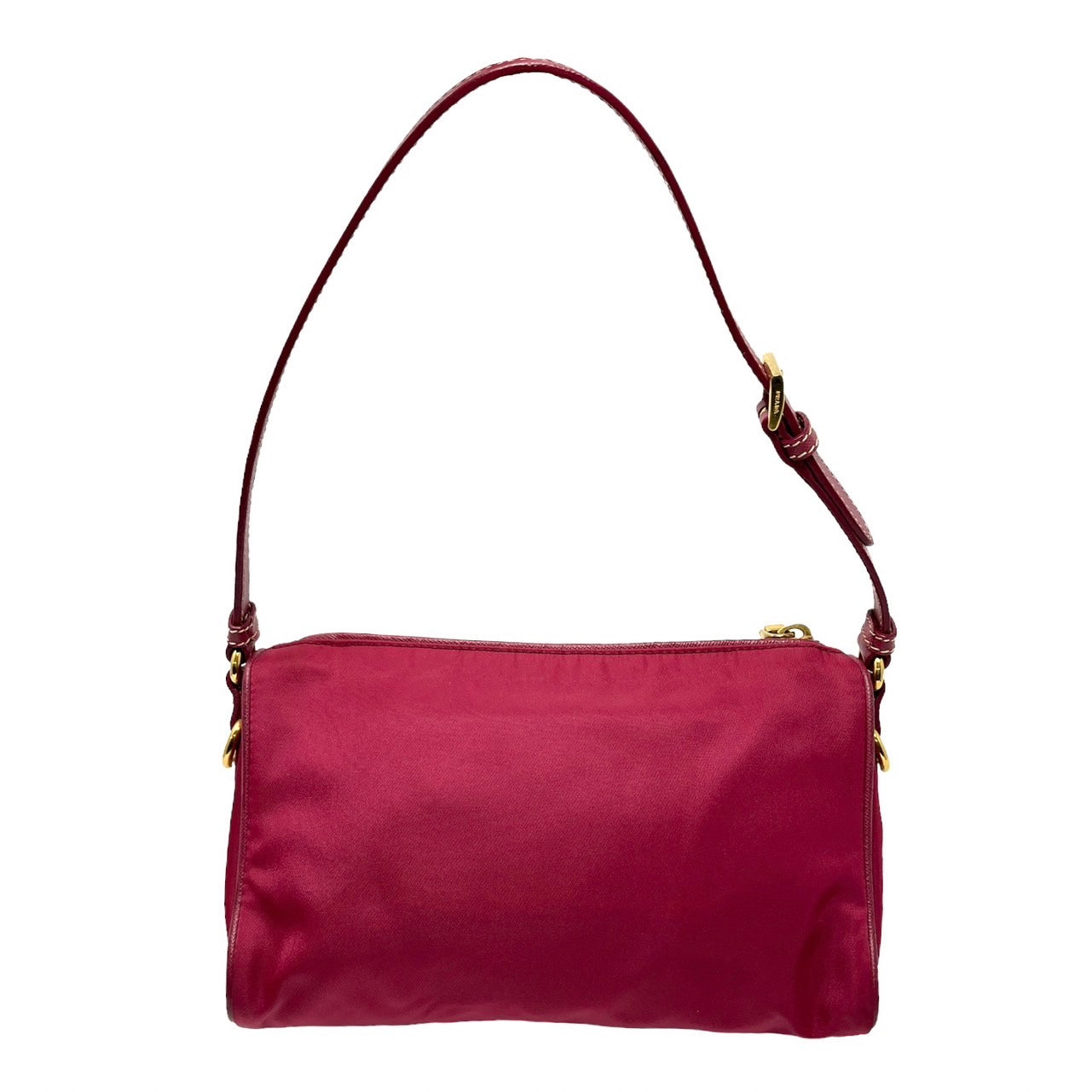 Prada Dark Pink Nylon Shoulder Bag