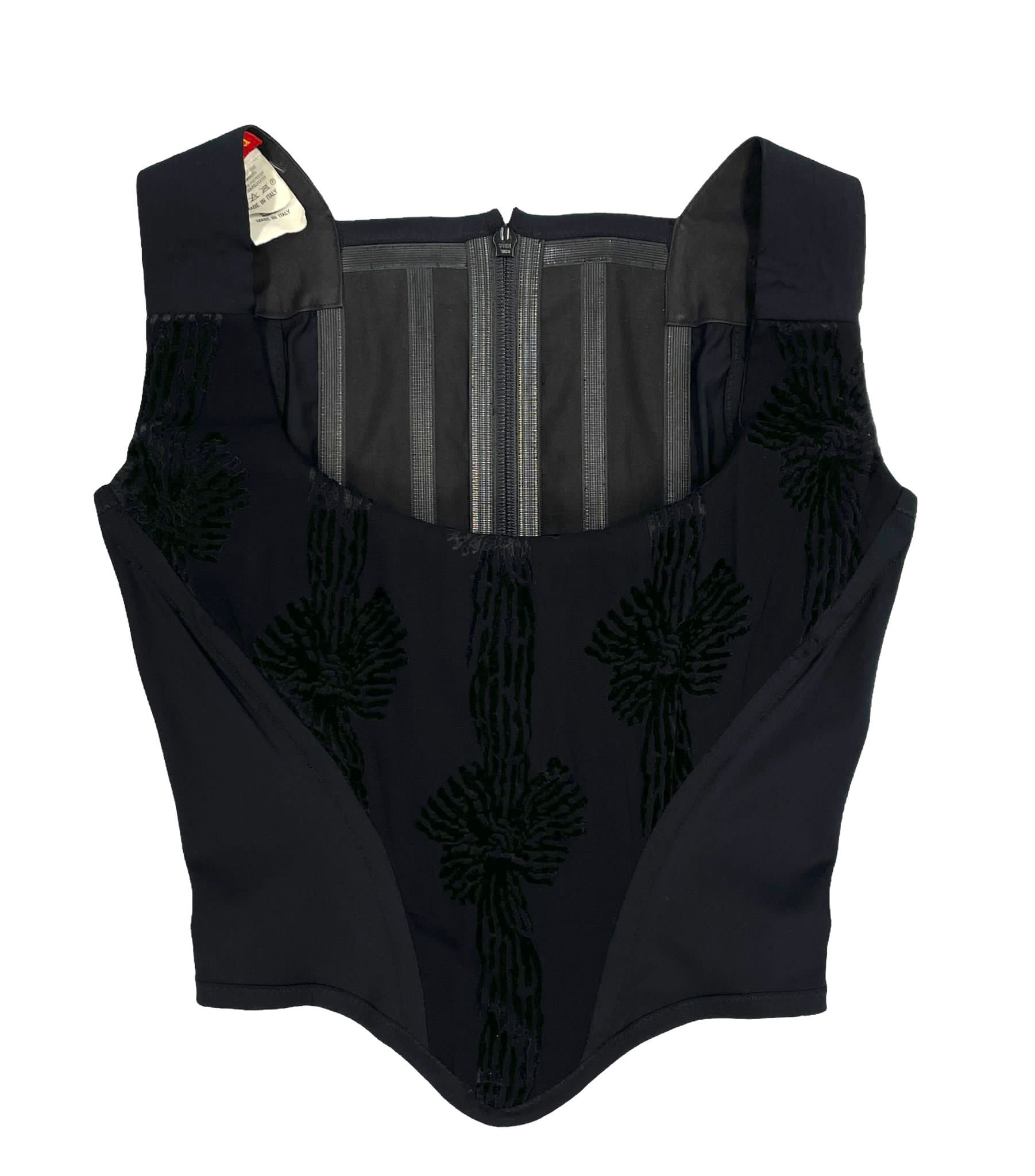 Vivienne Westwood Black Textured Corset