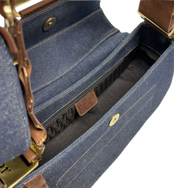 Dior Denim Columbus Shoulder Bag