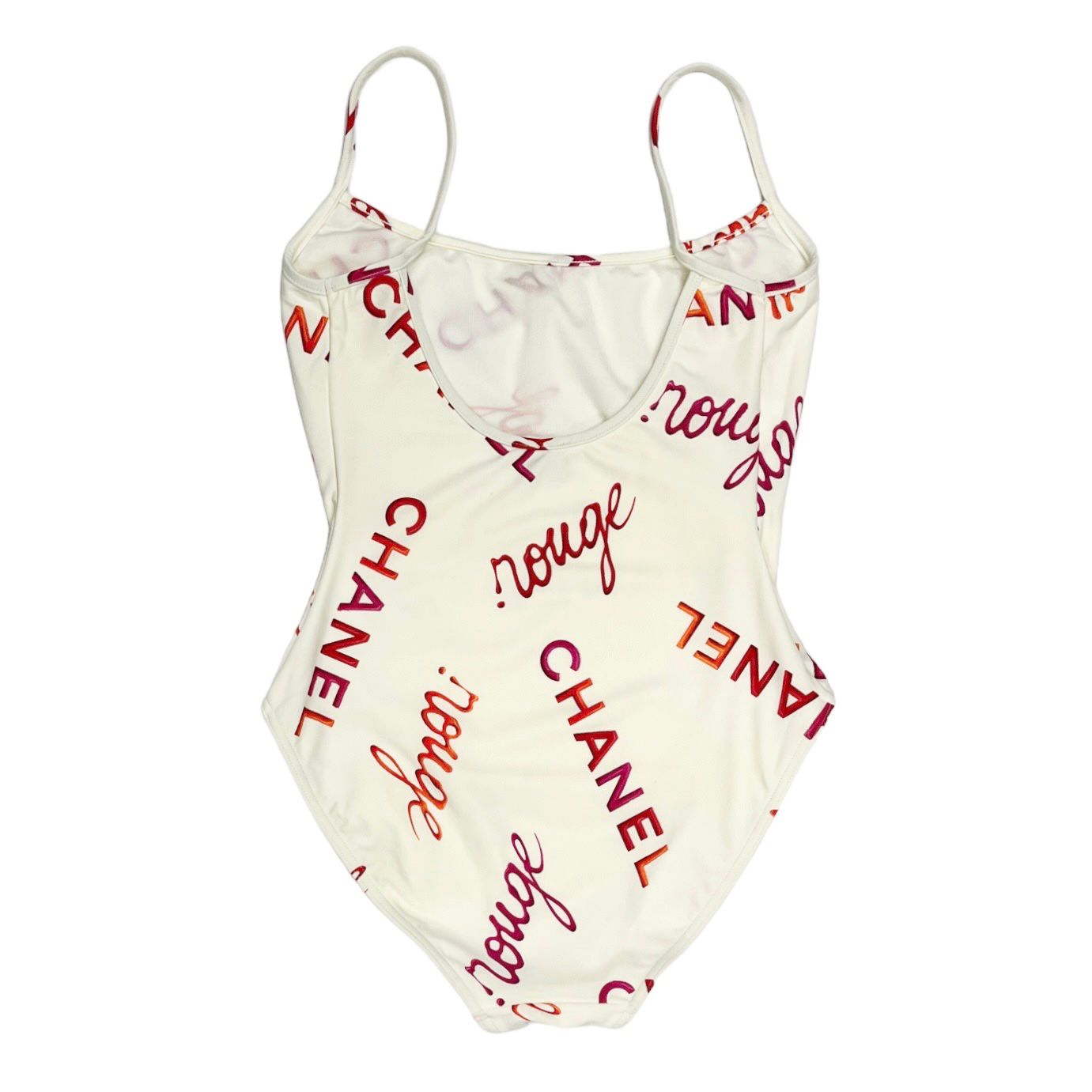 Chanel White Rouge Print One Piece