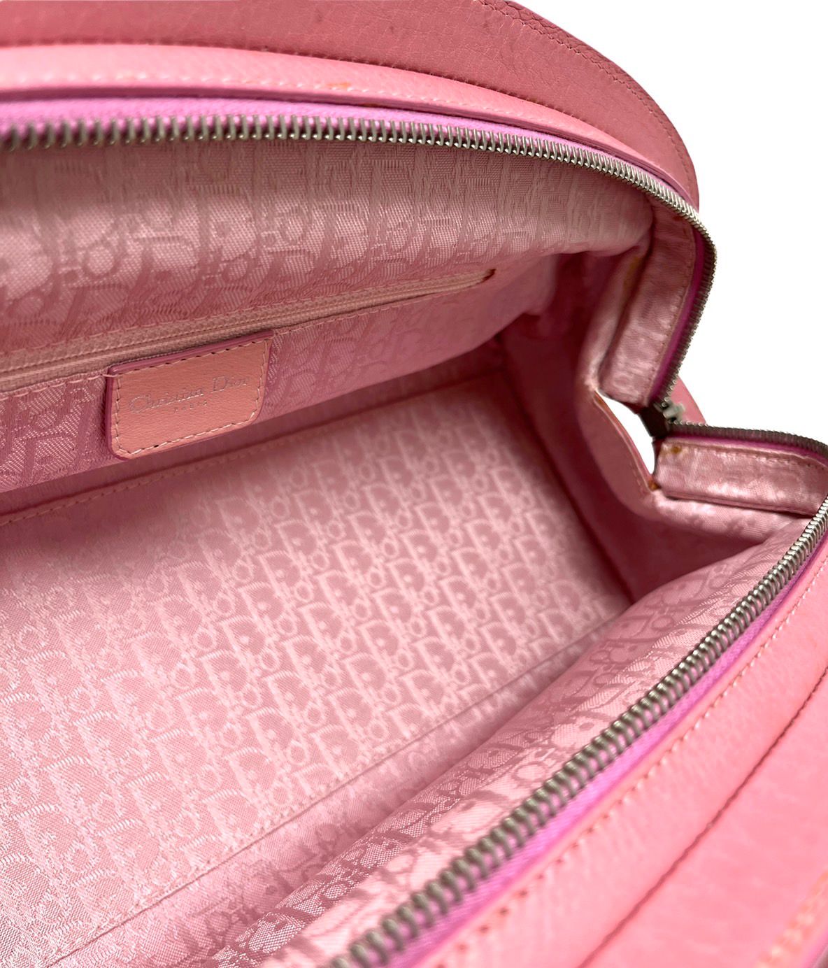 Dior Pink Floral Top Handle Bag
