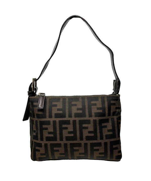 Fendi Brown Logo Mini Shoulder Bag
